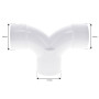 Tee for 2.5" pipe - F/F